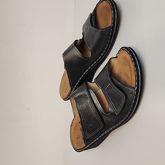 Finn Comfort Jamaica Silver Metallic Slide Sandals EUR 42 - Picture 3 of 11